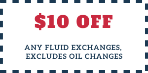 10off Any Fluid Exchanges